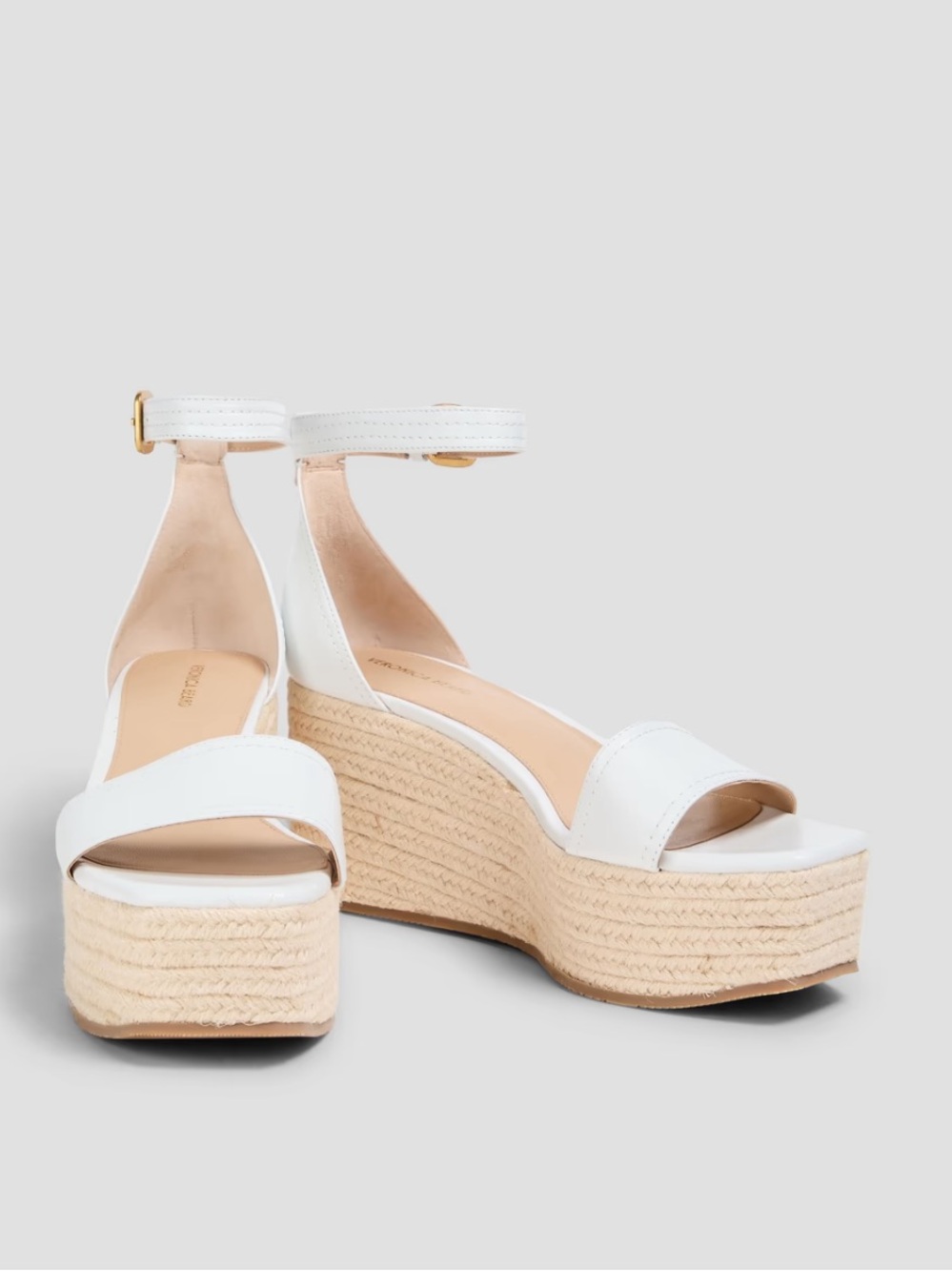 VERONICA BEARD
Gianna leather espadrille wedge sandals
Sz 9 new
$350 
Off-white